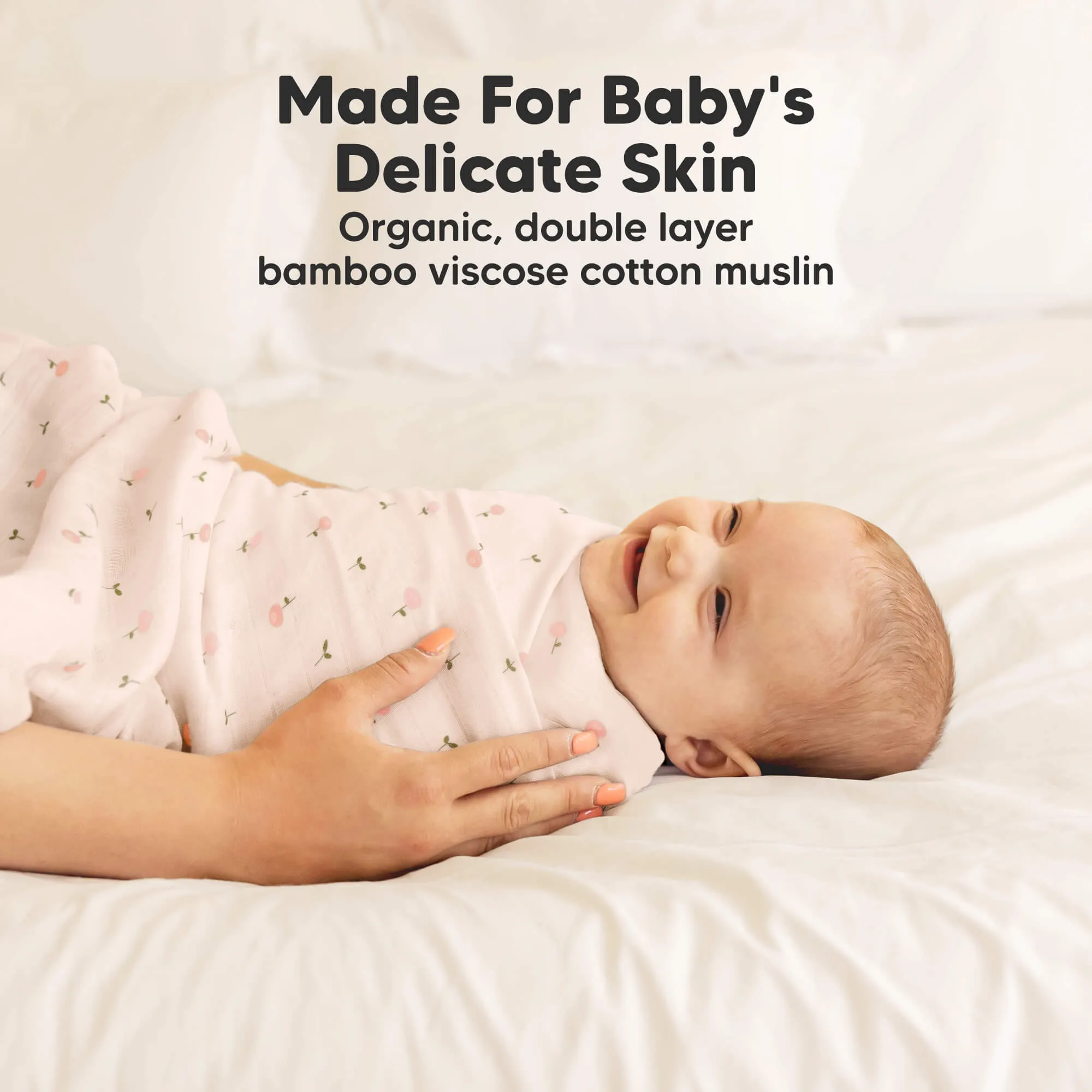 Lumi Muslin Swaddle Blankets (Wild Bloom)