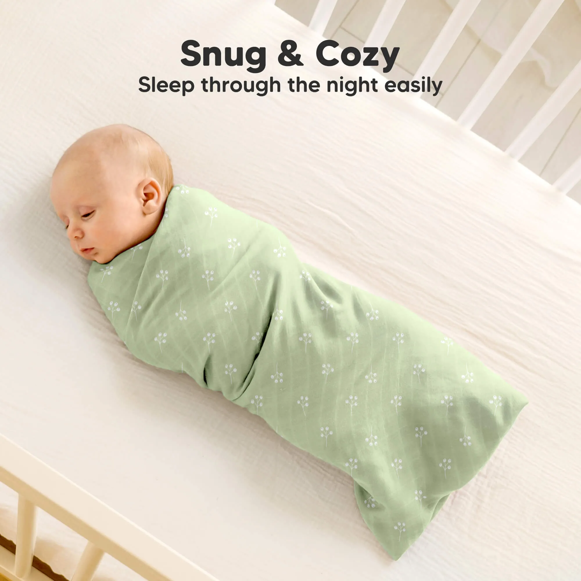 Lumi Muslin Swaddle Blankets (Wild Bloom)