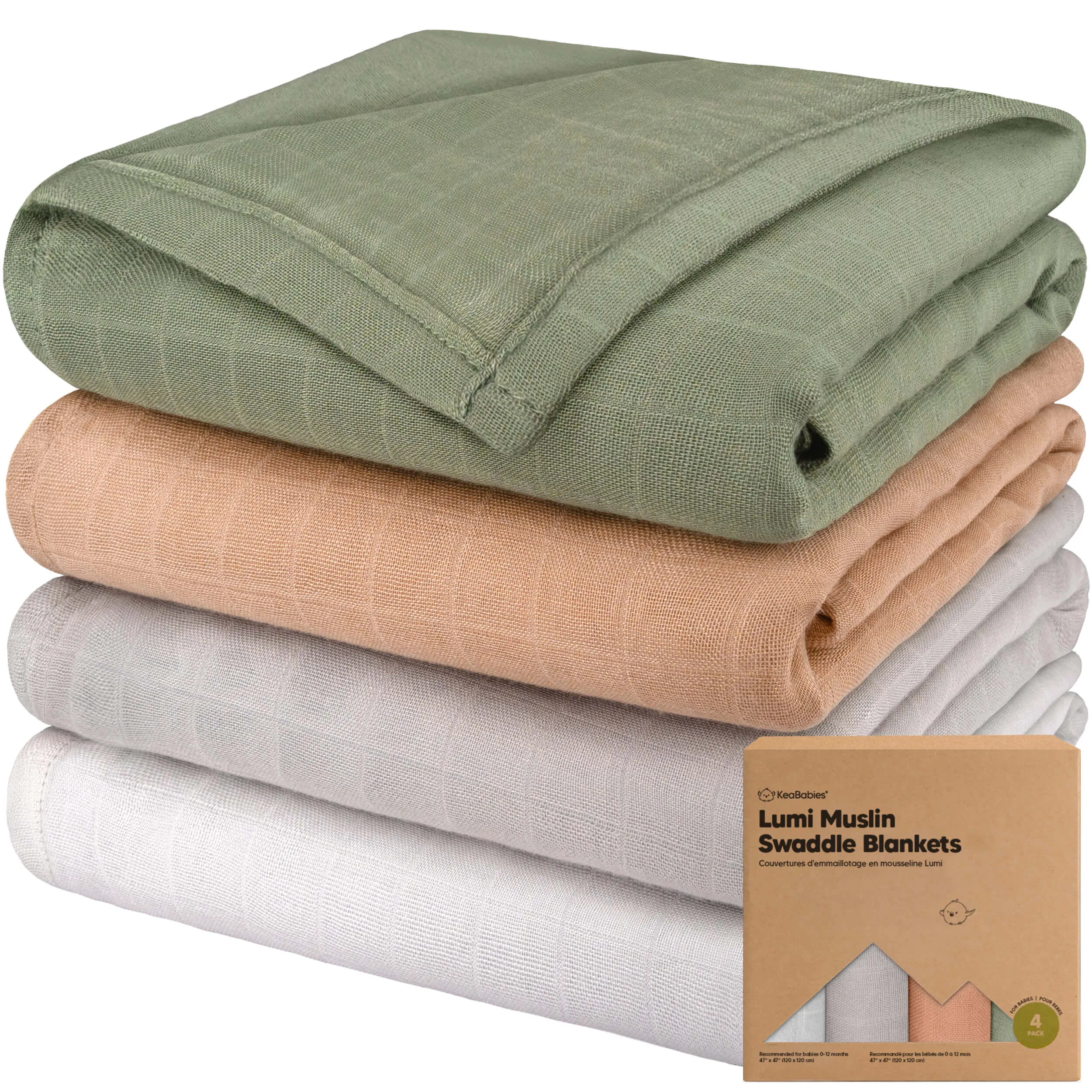 Lumi Muslin Swaddle Blankets