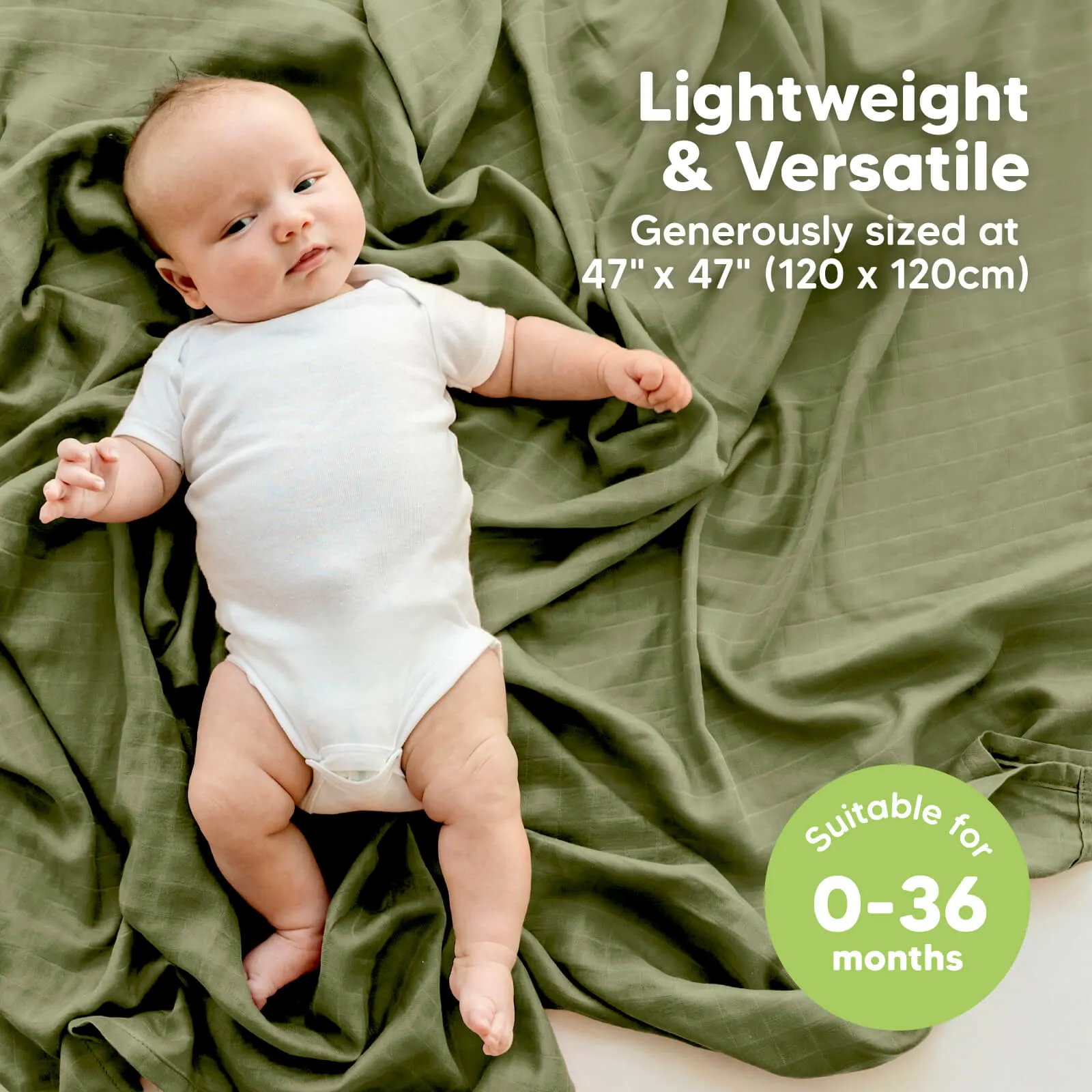 Lumi Muslin Swaddle Blankets