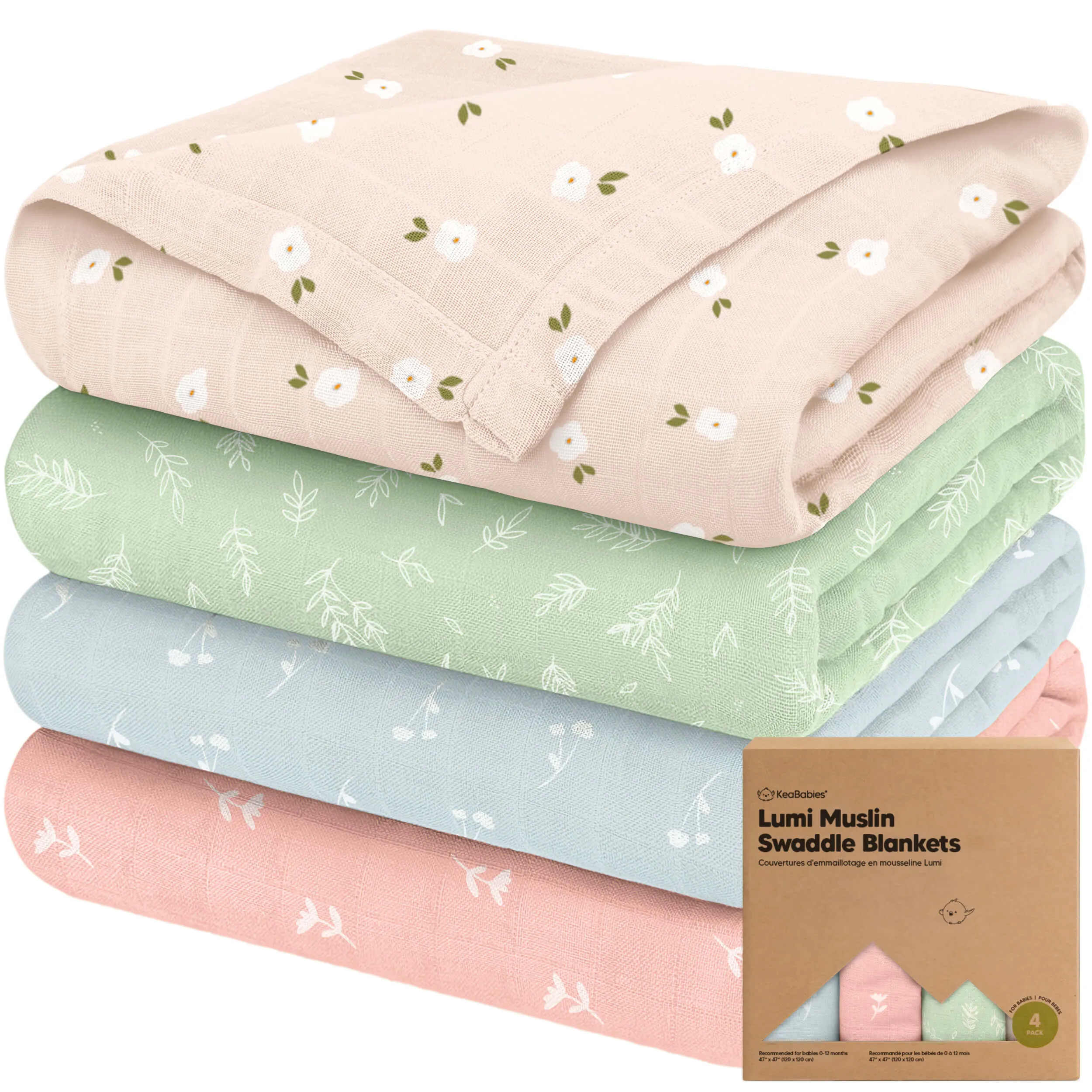 Lumi Muslin Swaddle Blankets