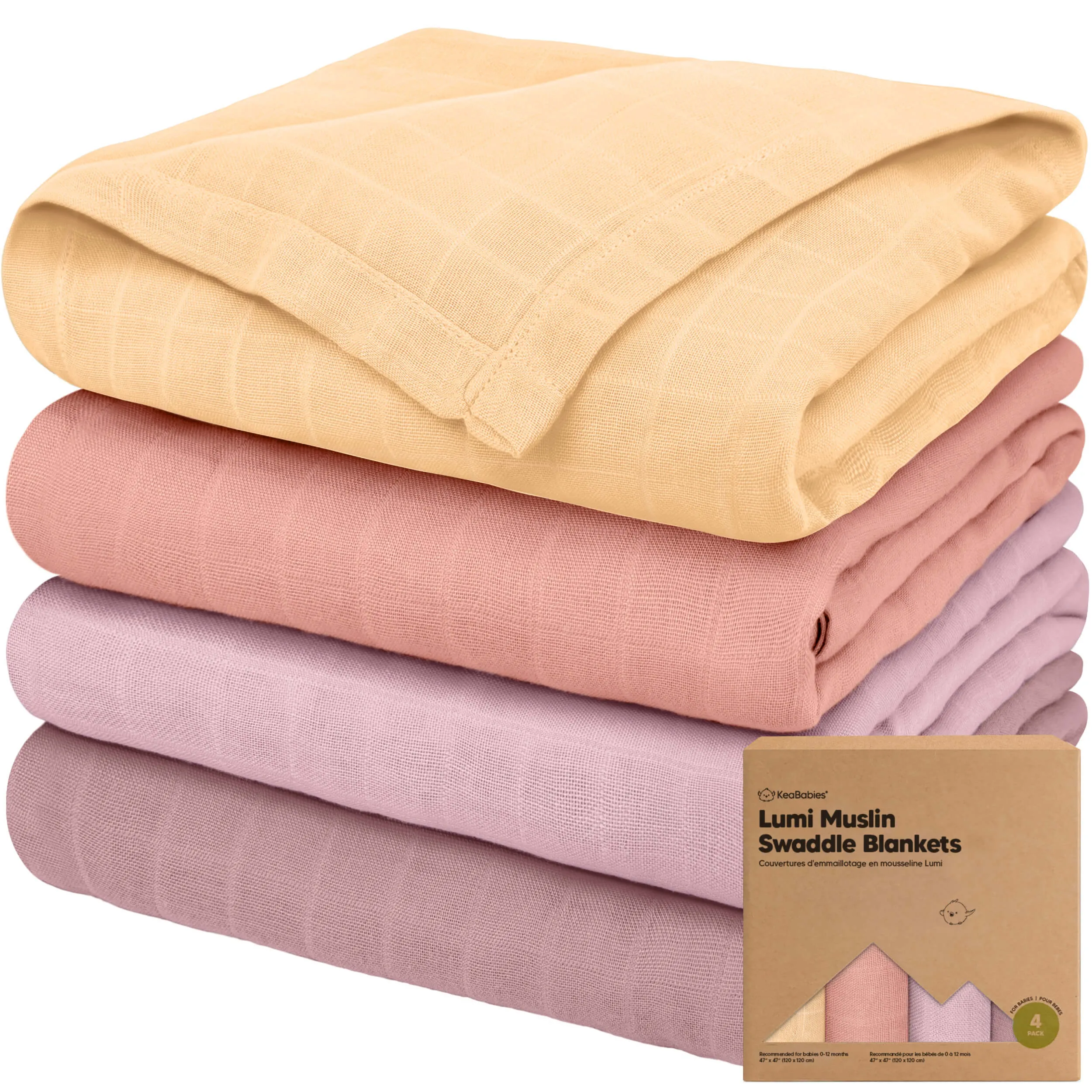 Lumi Muslin Swaddle Blankets