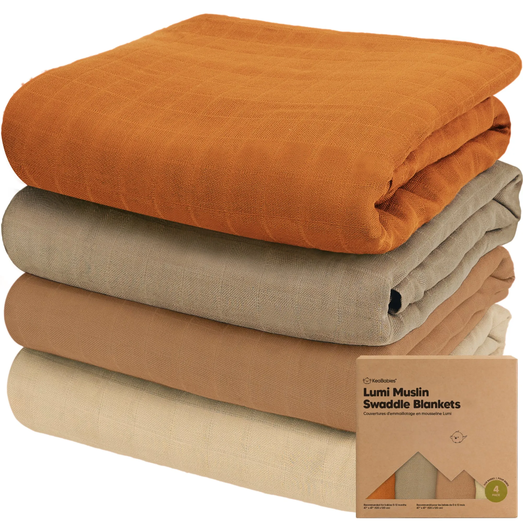 Lumi Muslin Swaddle Blankets