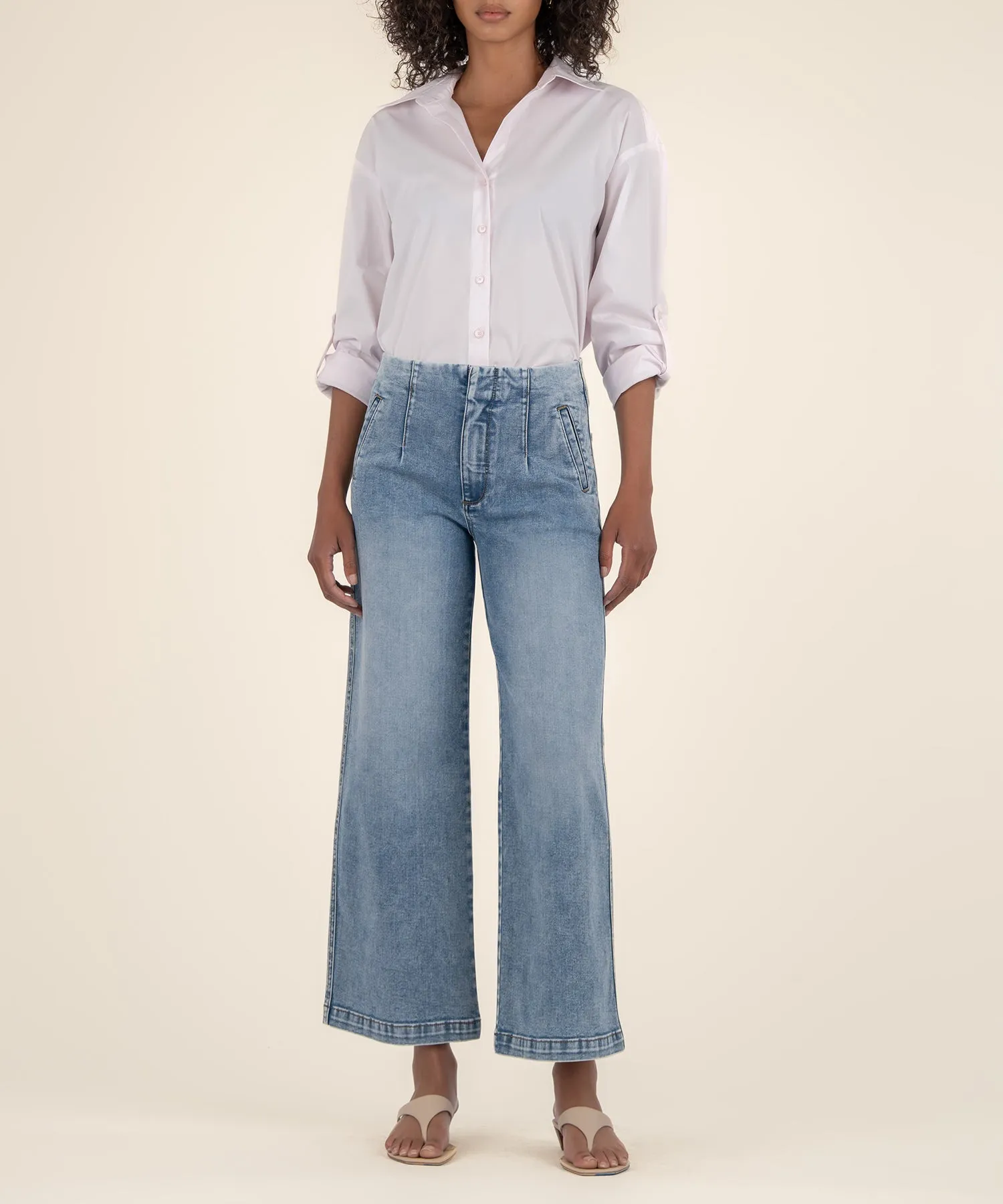 Meg High Rise Wide Straight Leg