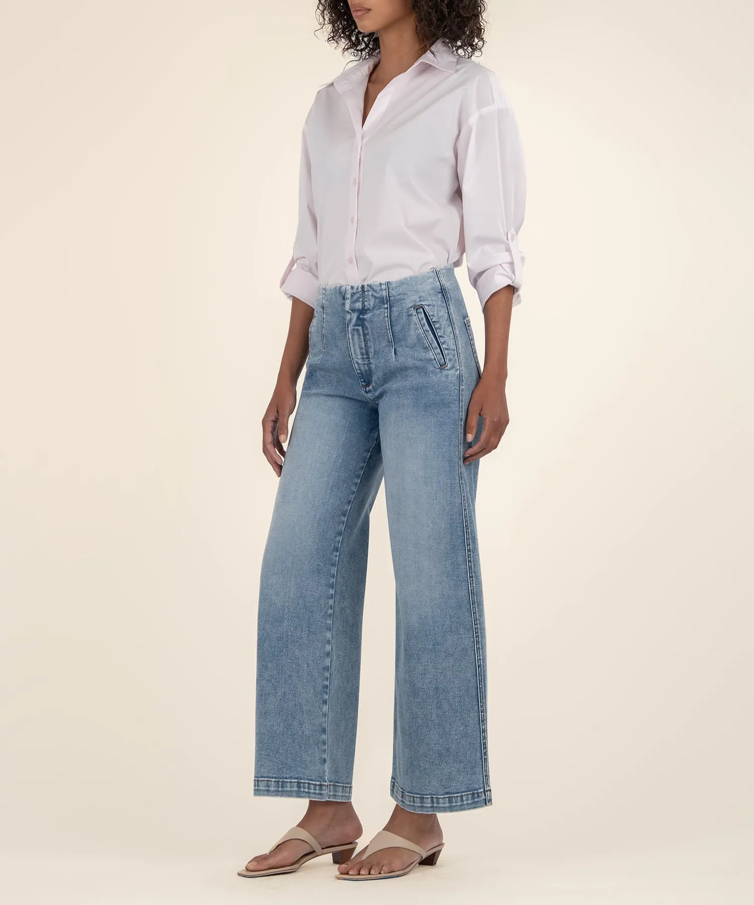 Meg High Rise Wide Straight Leg