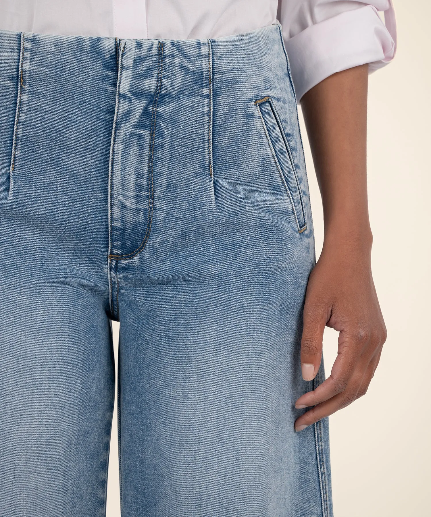 Meg High Rise Wide Straight Leg