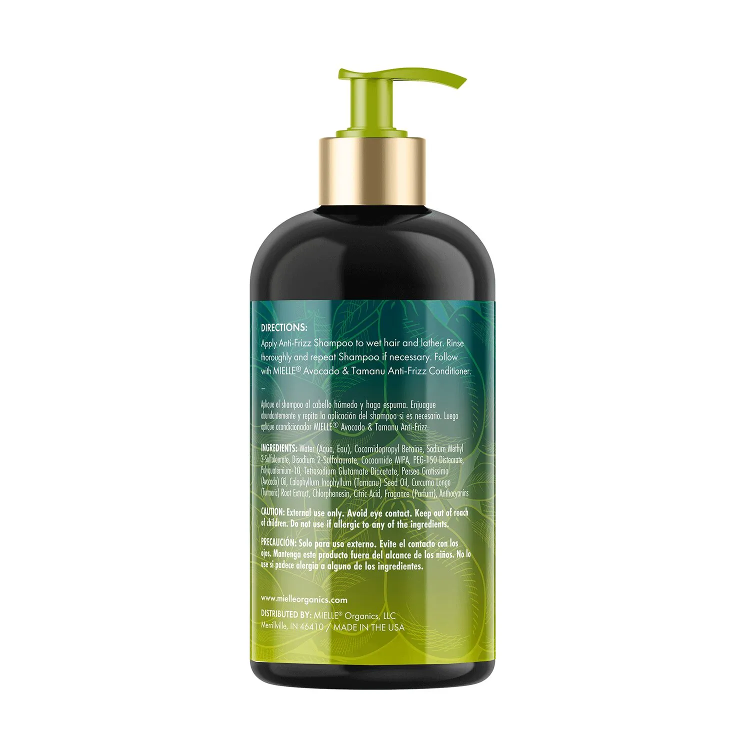 Mielle Organics Avocado & Tamanu Anti-Frizz Shampoo - 12 oz