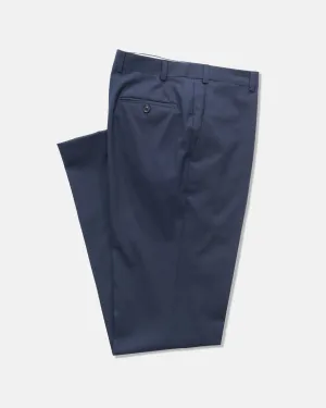 NAVY TROPICAL WOOL TROUSERS
