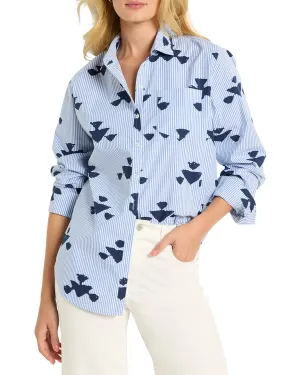 NIC   ZOE Stamped Stripe Woven Shirt
