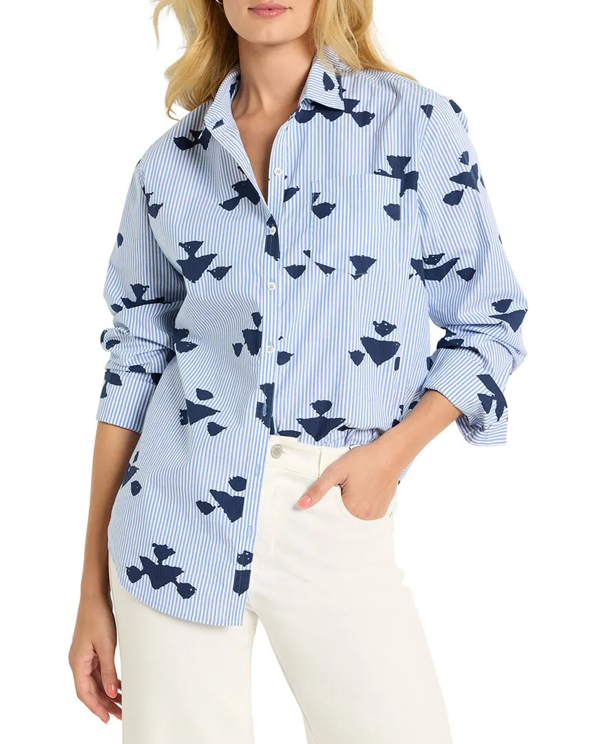 NIC   ZOE Stamped Stripe Woven Shirt