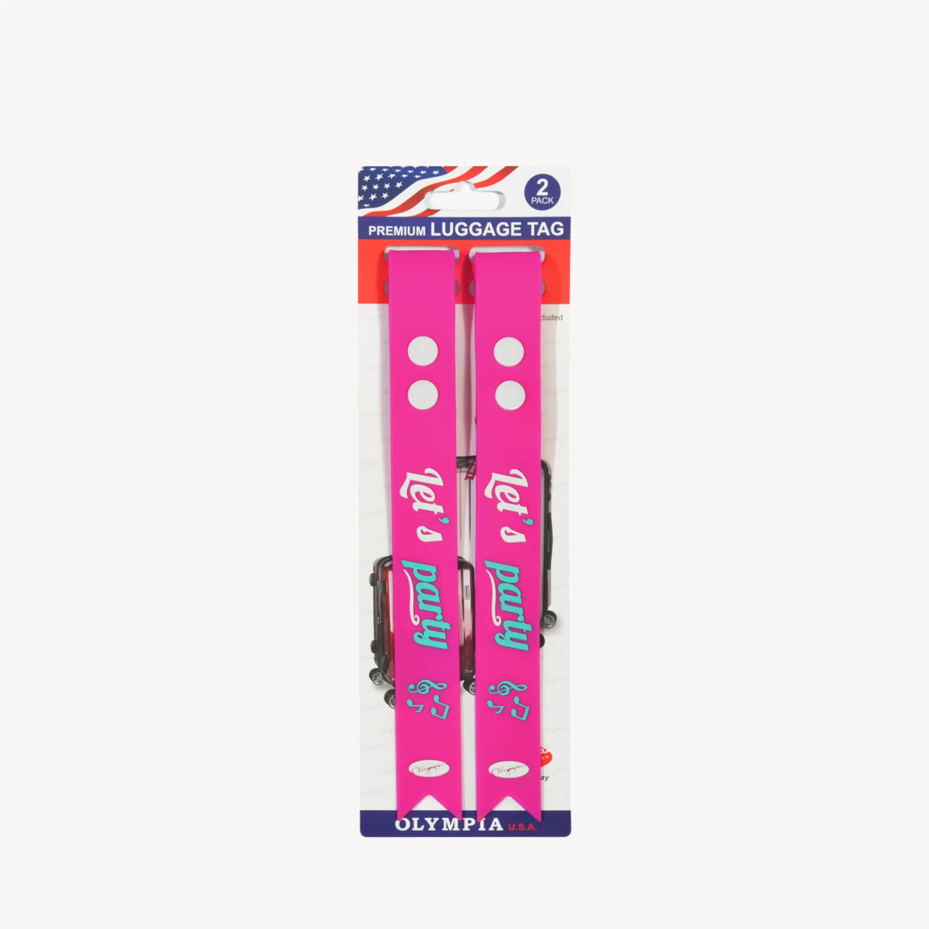 Olympia  2-Piece Luggage Long Tag Set