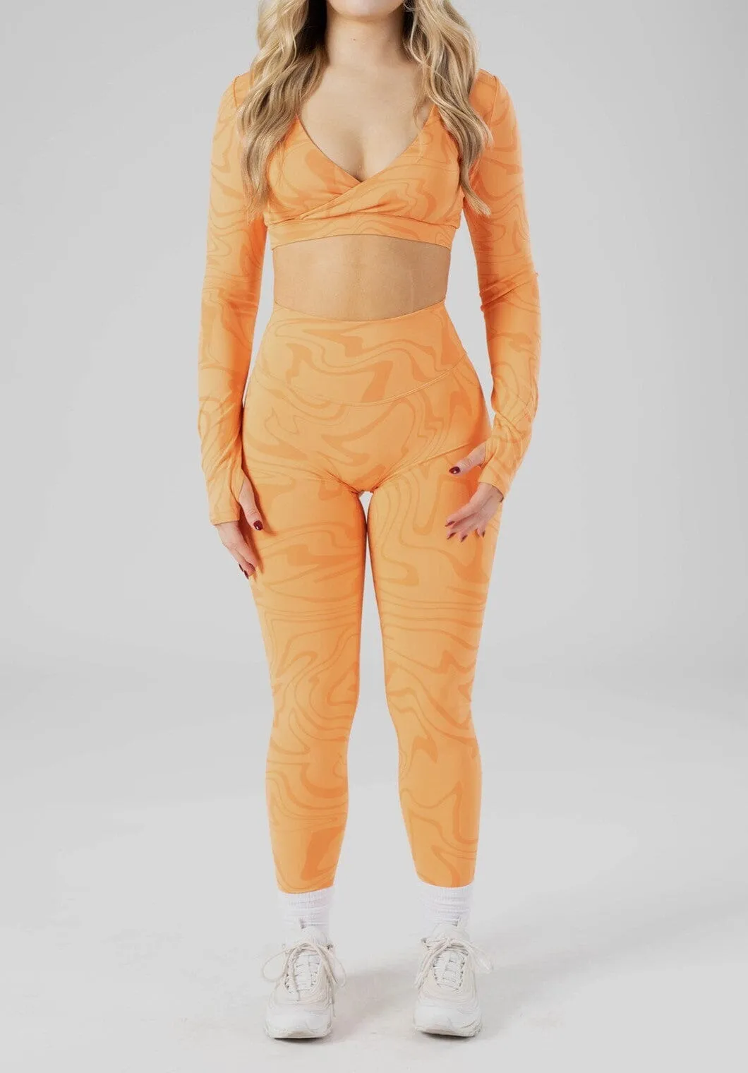 RecStretch™  DesB Original Sculptseam®  Plus Legging Creamsicle