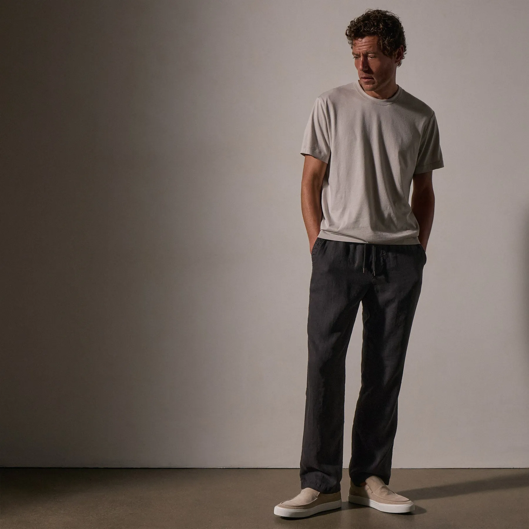 Relaxed Linen Pant - Magma Pigment