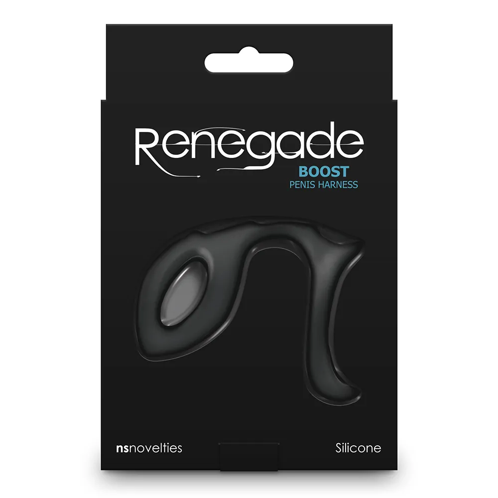 Renegade Boost Windowed Silicone Penis Harness & Ball Ring
