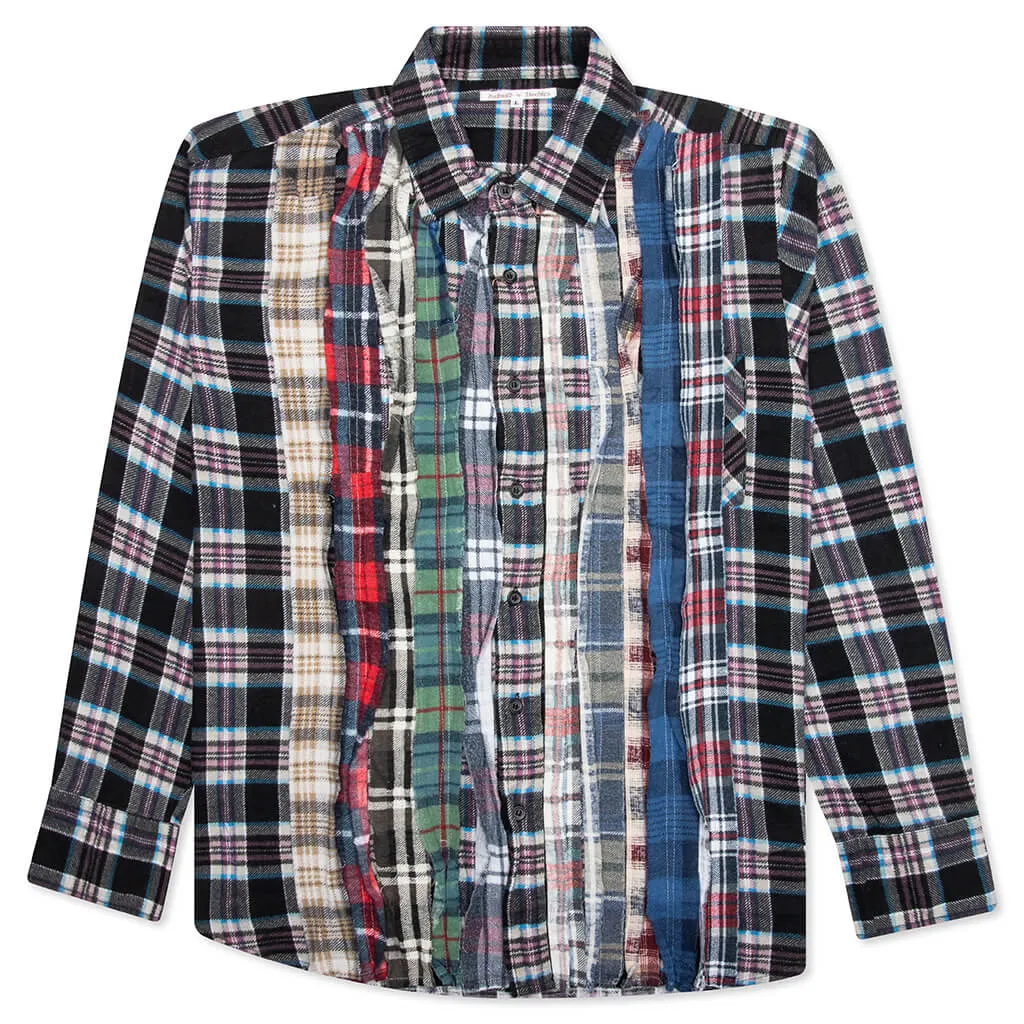 Ribbon Flannel Shirt - Assorted