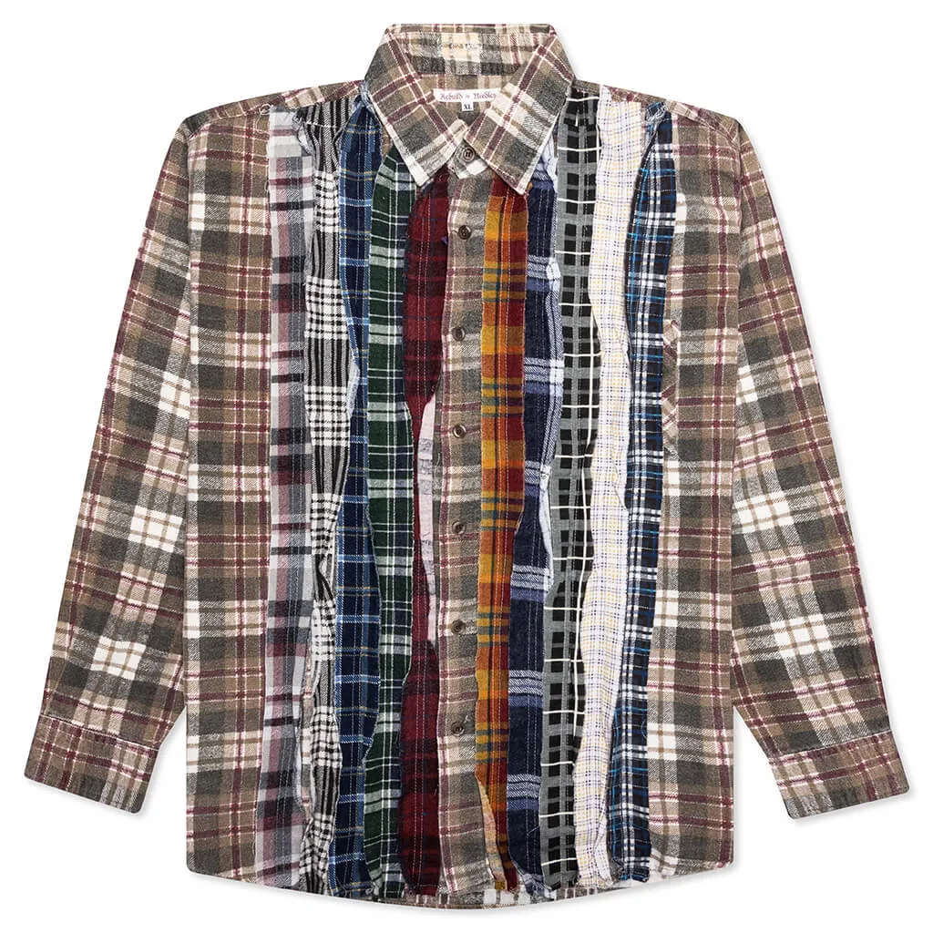 Ribbon Flannel Shirt - Assorted