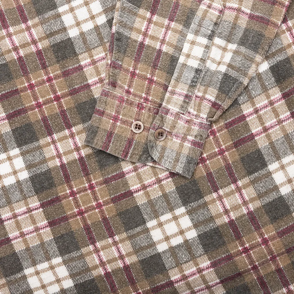Ribbon Flannel Shirt - Assorted