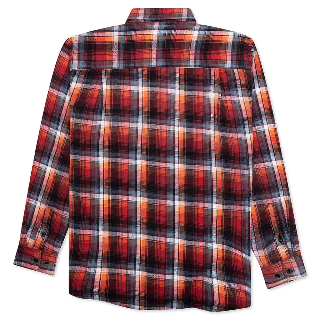 Ribbon Flannel Shirt - Assorted