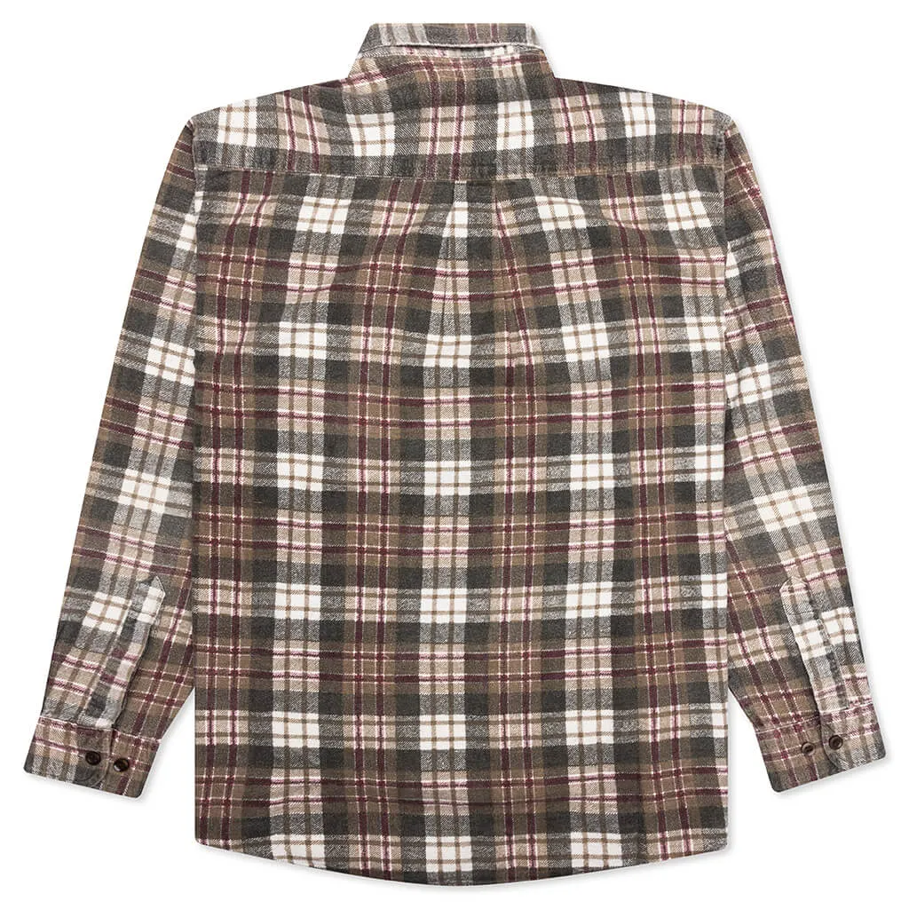 Ribbon Flannel Shirt - Assorted