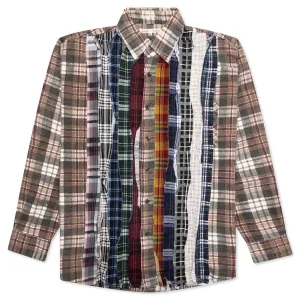 Ribbon Flannel Shirt - Assorted