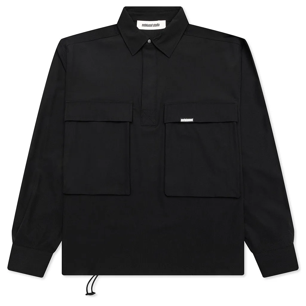 Ripstop Overshirt - Black