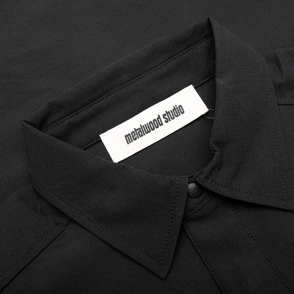 Ripstop Overshirt - Black