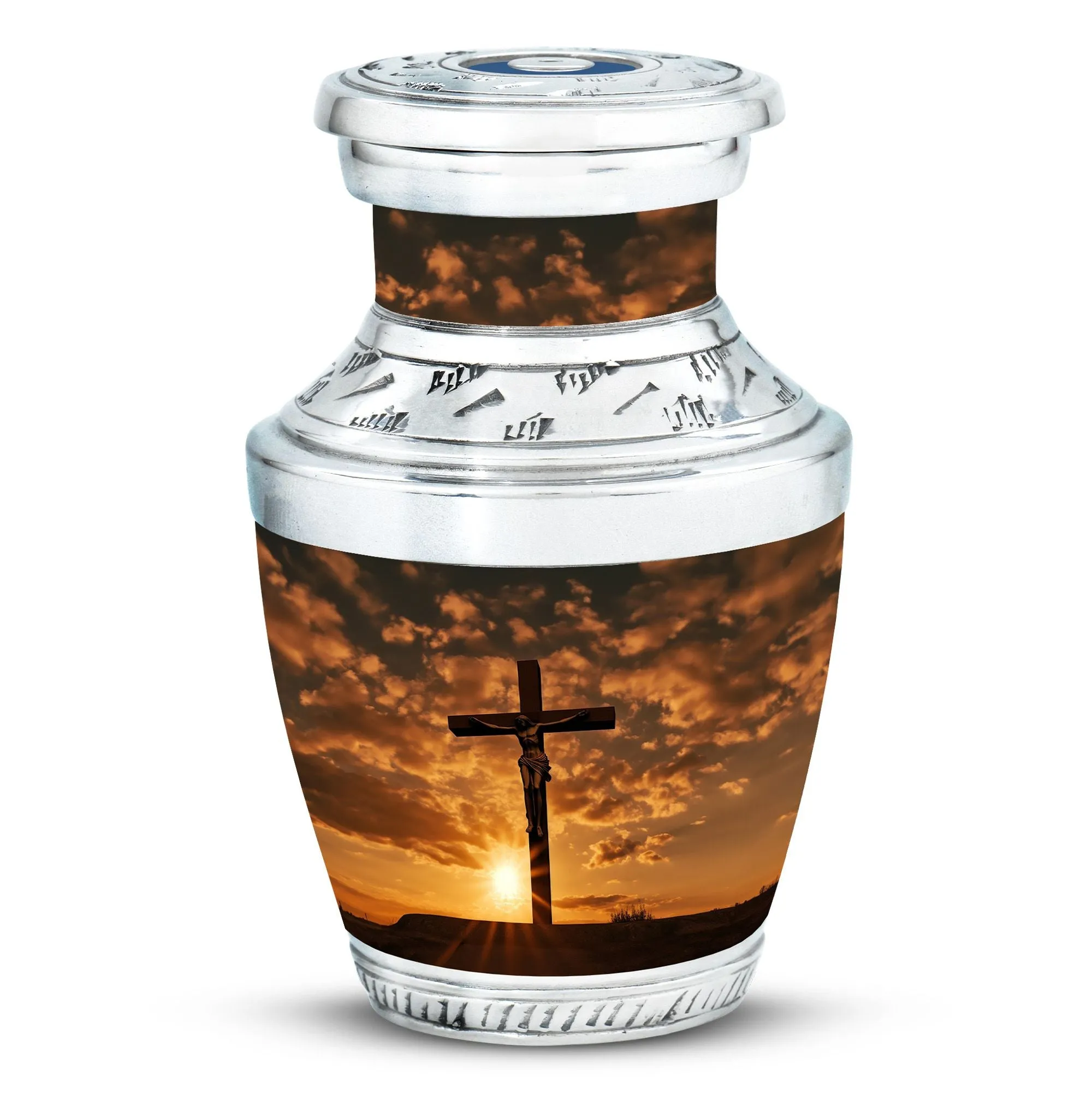 Sacrosanct Passage: Resplendent Jesus Christ Cross Cremation
