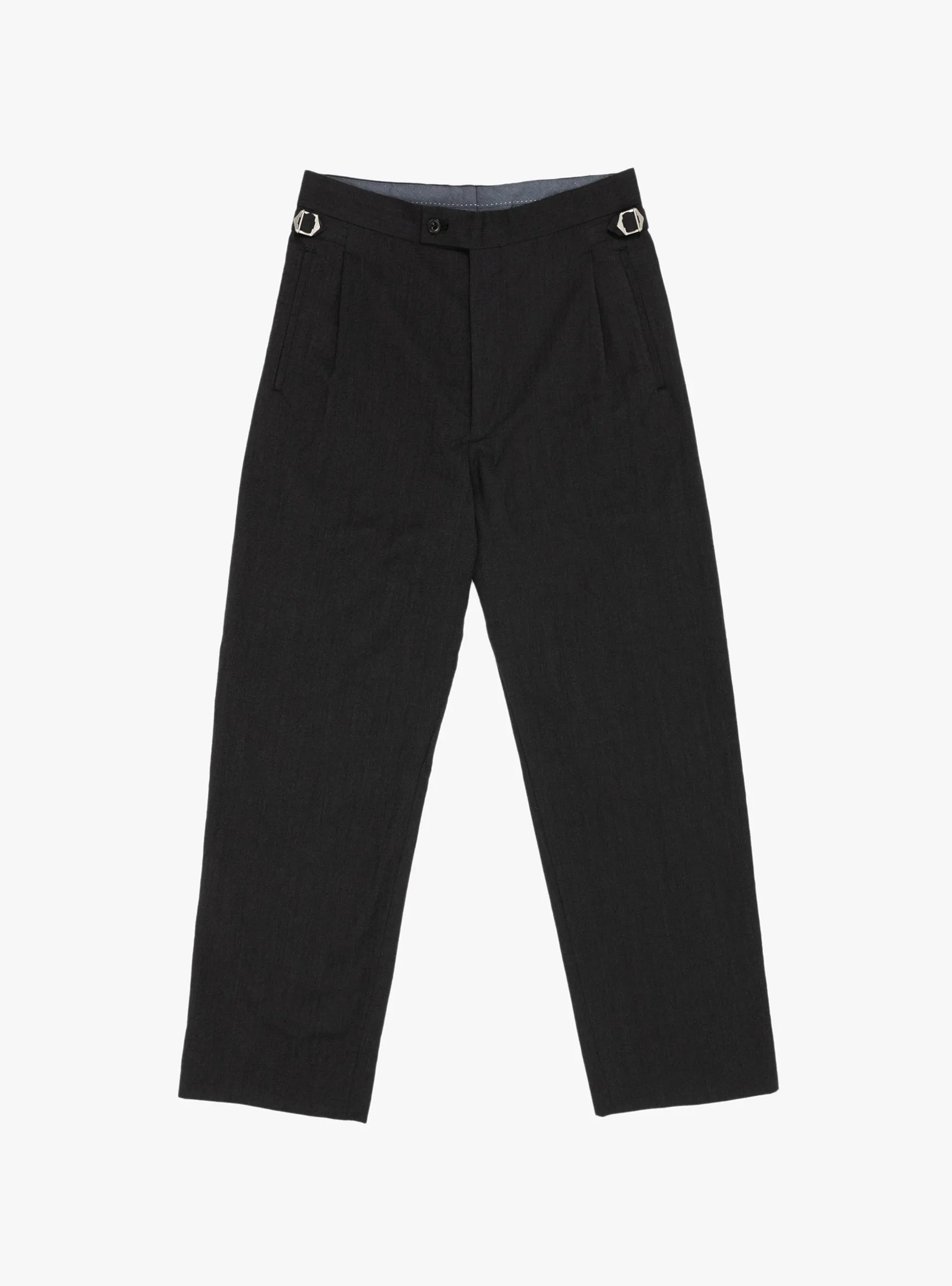 Seamless Pleat Pants Charcoal Grey