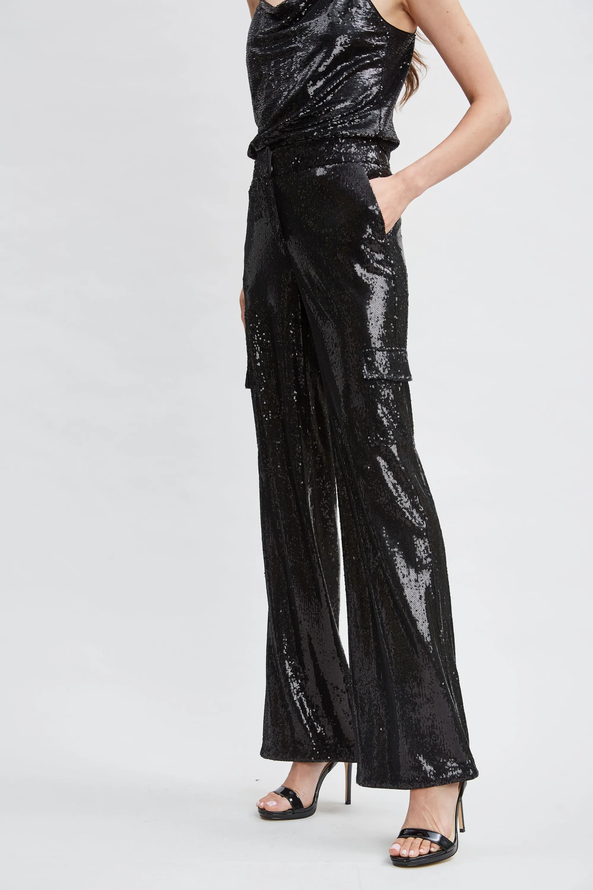 Sequin Pocket Pant