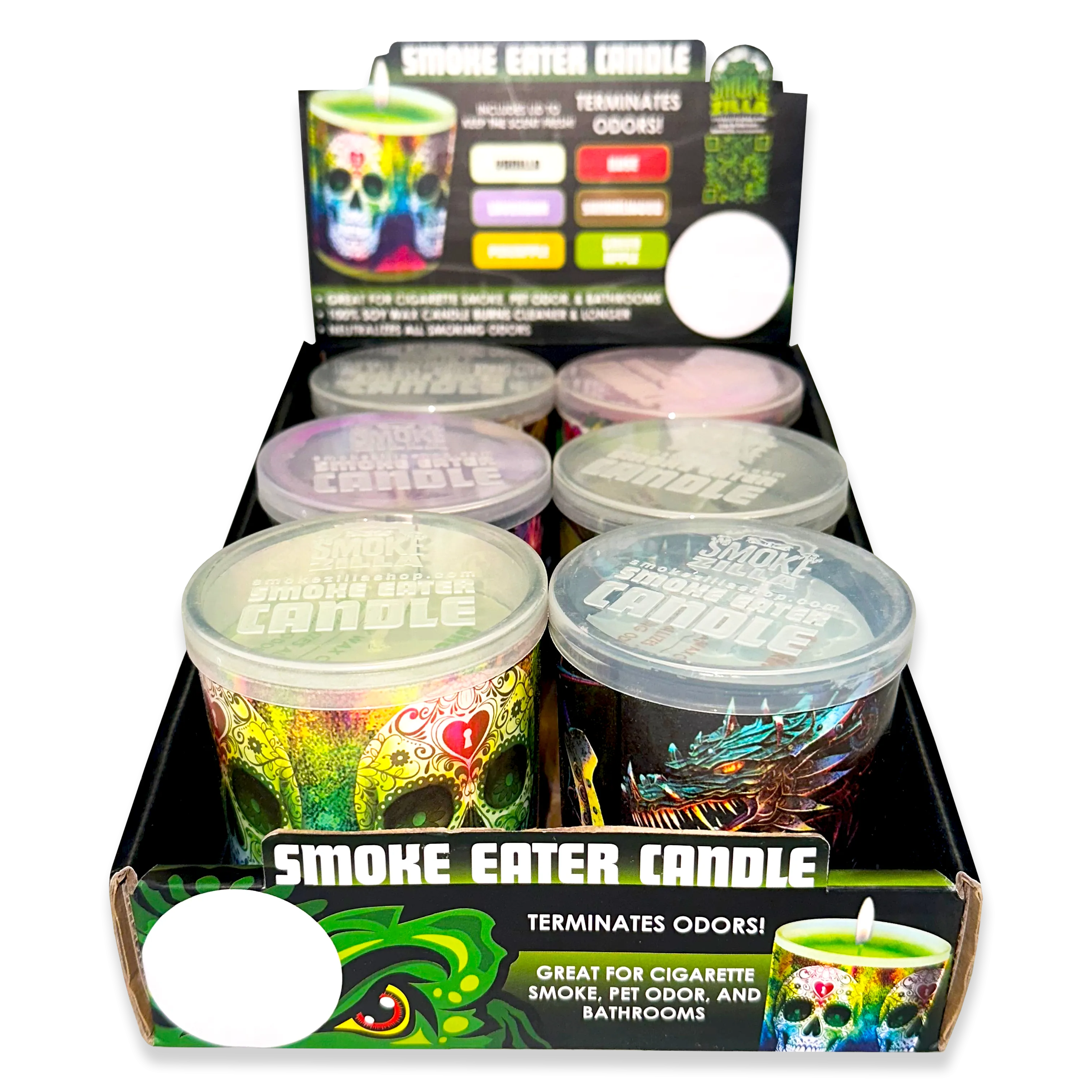 Smoke Eater Candle - 6 Pieces Per Retail Ready Display 23777