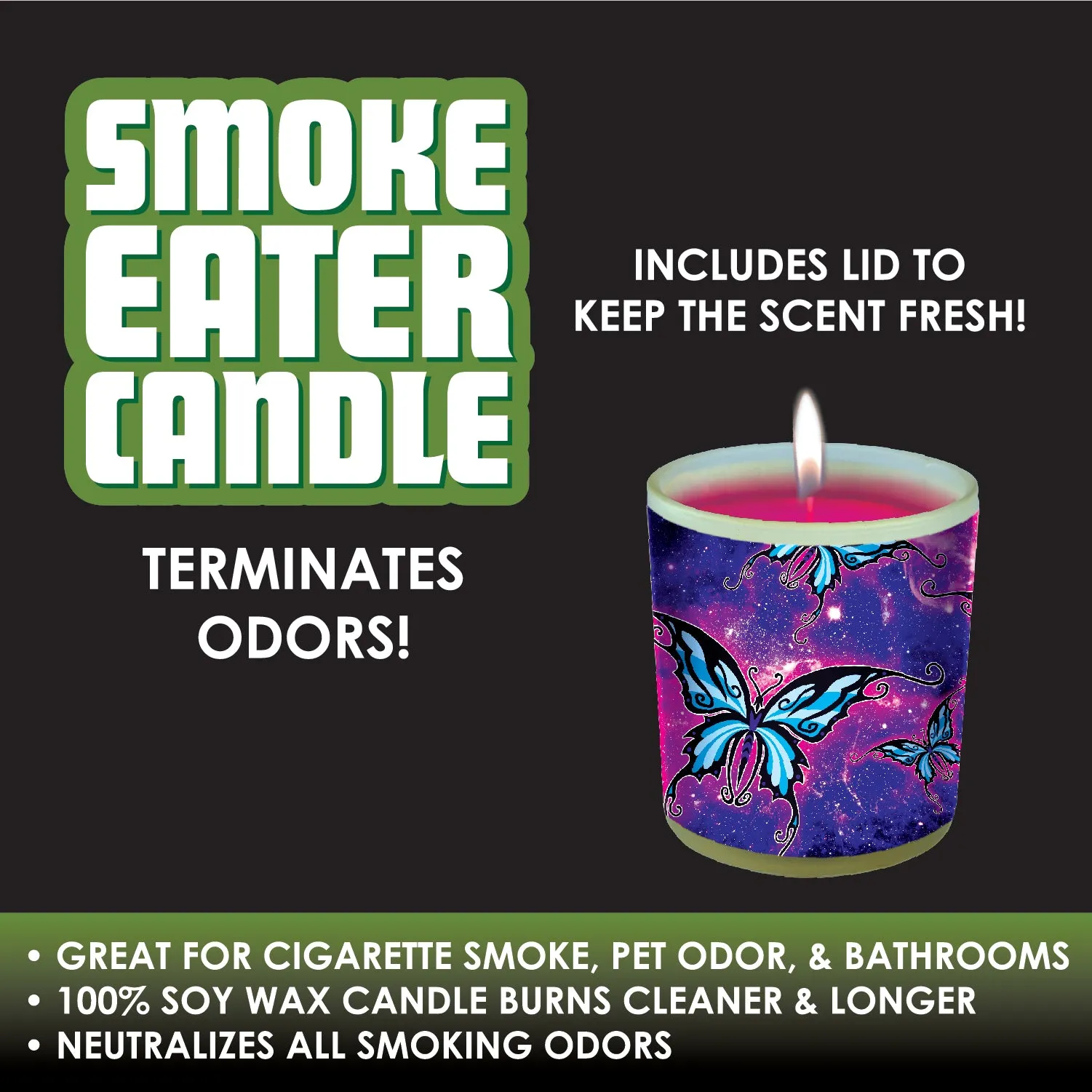 Smoke Eater Candle - 6 Pieces Per Retail Ready Display 28170