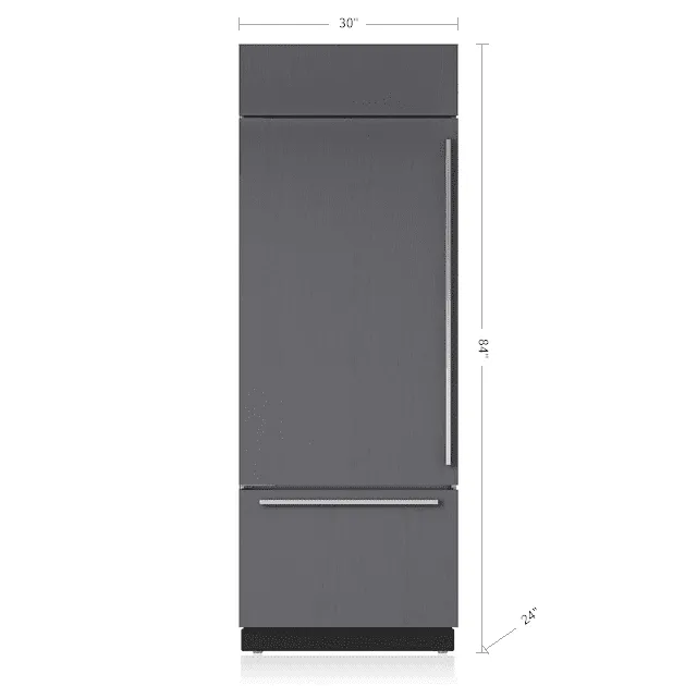 Sub-Zero BI30UOLH 30" Classic Over-And-Under Refrigerator/Freezer - Panel Ready