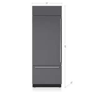 Sub-Zero BI30UOLH 30" Classic Over-And-Under Refrigerator/Freezer - Panel Ready