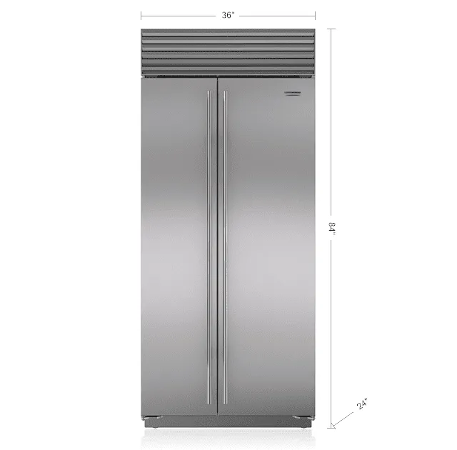 Sub-Zero BI36SSPH 36" Classic Side-By-Side Refrigerator/Freezer