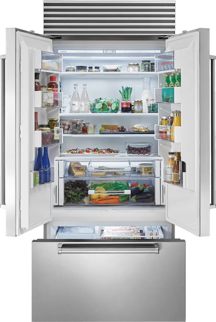 Sub-Zero BI36UFDIDO 36" Classic French Door Refrigerator/Freezer With Internal Dispenser - Panel Ready