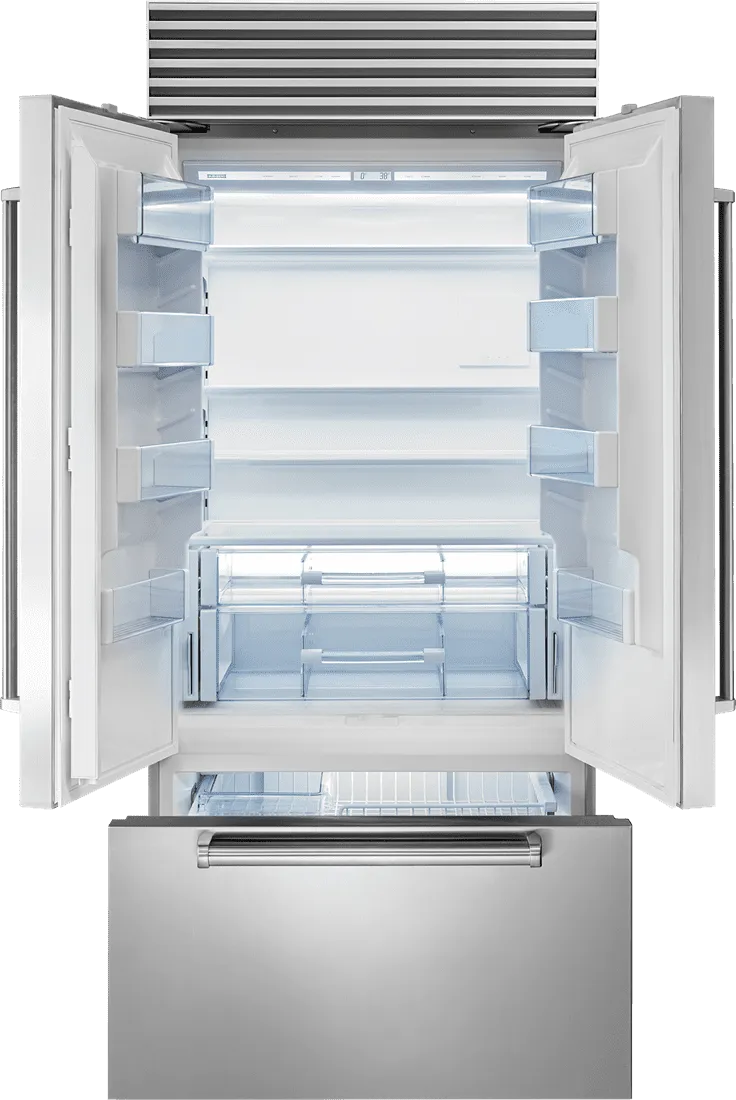 Sub-Zero BI36UFDIDO 36" Classic French Door Refrigerator/Freezer With Internal Dispenser - Panel Ready