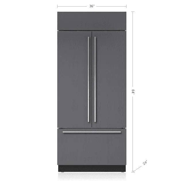 Sub-Zero BI36UFDIDO 36" Classic French Door Refrigerator/Freezer With Internal Dispenser - Panel Ready
