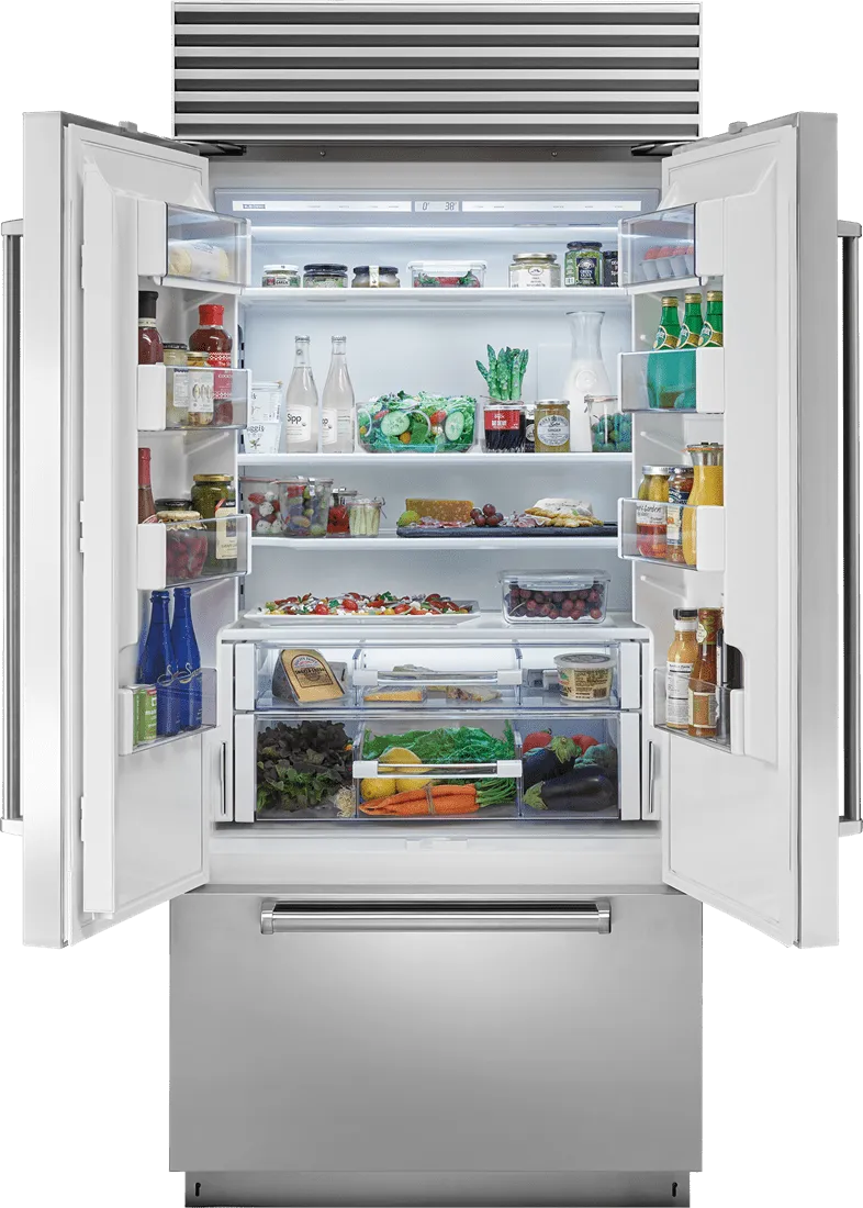 Sub-Zero BI36UFDIDO 36" Classic French Door Refrigerator/Freezer With Internal Dispenser - Panel Ready
