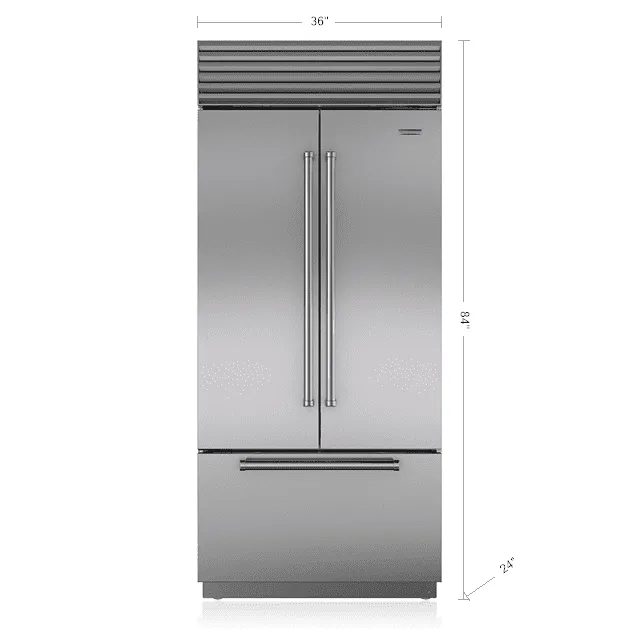 Sub-Zero BI36UFDSTH 36" Classic French Door Refrigerator/Freezer