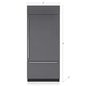 Sub-Zero BI36UIDOLH 36" Classic Over-And-Under Refrigerator/Freezer With Internal Dispenser - Panel Ready