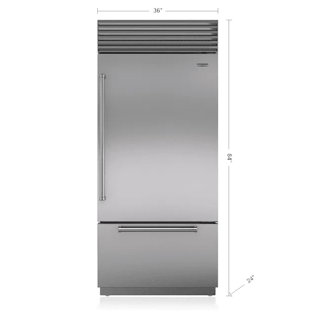 Sub-Zero BI36USTHRH 36" Classic Over-And-Under Refrigerator/Freezer