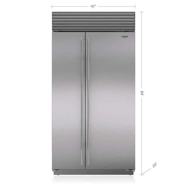 Sub-Zero BI42SIDSTH 42" Classic Side-By-Side Refrigerator/Freezer With Internal Dispenser
