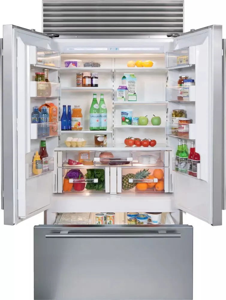 Sub-Zero BI42UFDIDSPH 42" Classic French Door Refrigerator/Freezer With Internal Dispenser