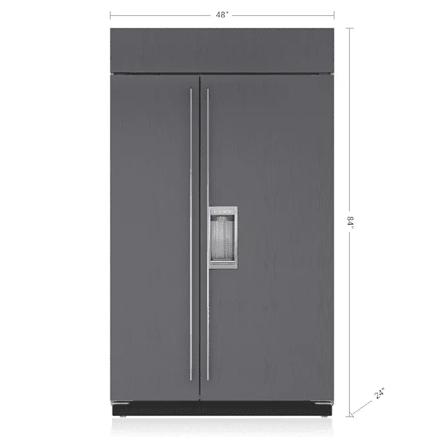 Sub-Zero BI48SDO 48" Classic Side-By-Side Refrigerator/Freezer With Dispenser - Panel Ready