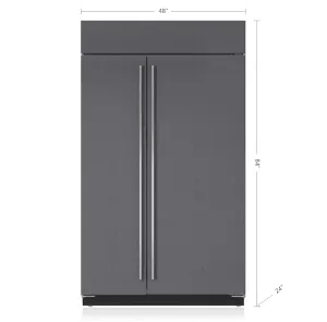 Sub-Zero BI48SIDO 48" Classic Side-By-Side Refrigerator/Freezer With Internal Dispenser - Panel Ready