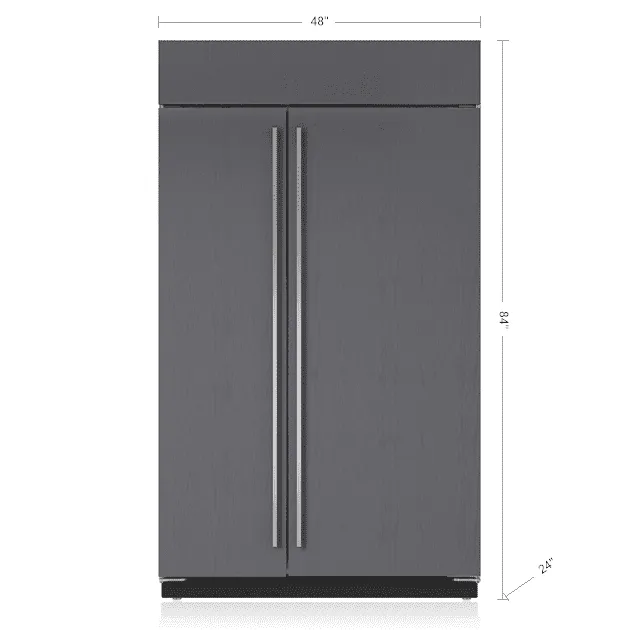 Sub-Zero BI48SIDO 48" Classic Side-By-Side Refrigerator/Freezer With Internal Dispenser - Panel Ready