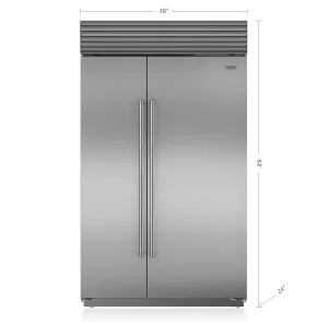 Sub-Zero BI48SIDSTH 48" Classic Side-By-Side Refrigerator/Freezer With Internal Dispenser