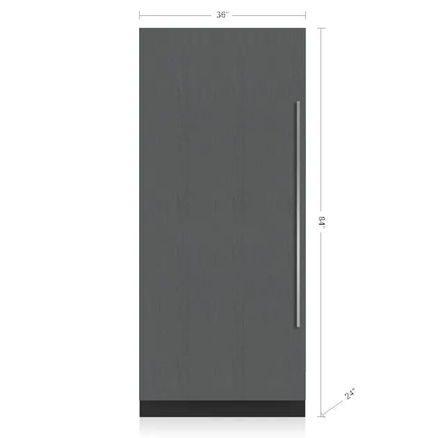Sub-Zero DEC3650RIDR 36" Designer Column Refrigerator With Internal Dispenser - Panel Ready