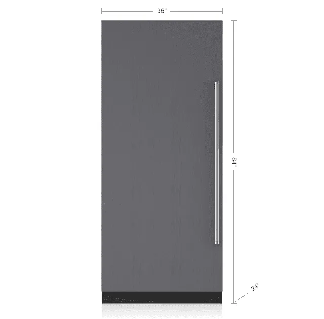 Sub-Zero IC36RIDLH 36" Designer Column Refrigerator With Internal Dispenser - Panel Ready