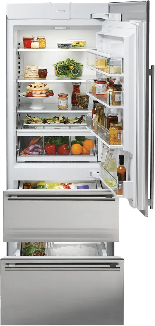 Sub-Zero IT30CILH 30" Designer Over-And-Under Refrigerator/Freezer - Panel Ready